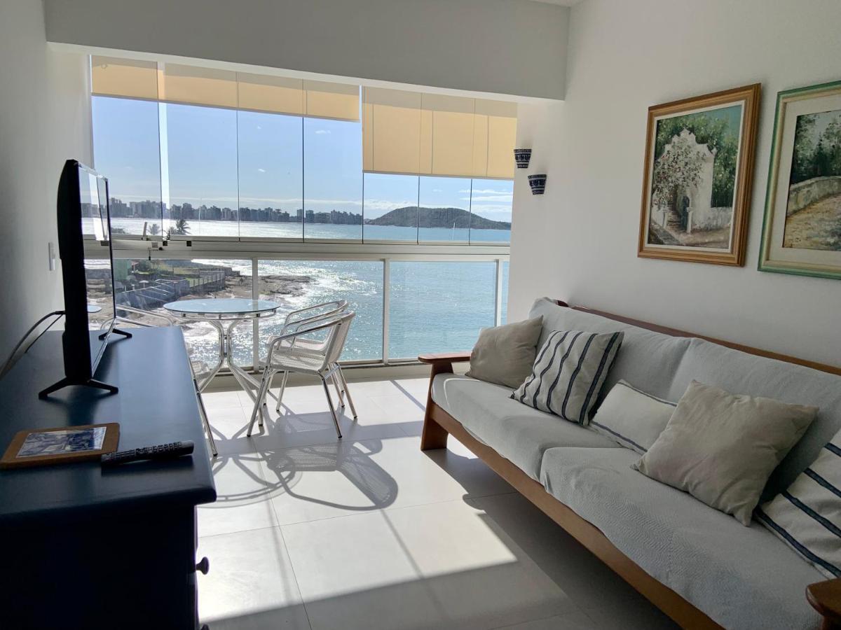 Apartamento Vista Do Mar, Pe Na Areia E Aguas Tranquilas, No Cento De Guarapari Exteriör bild